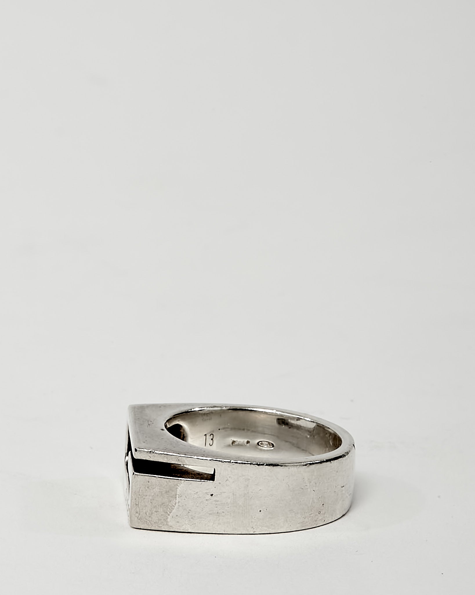Gucci Sterling Silver Cut Out G Estate Ring - 6.5