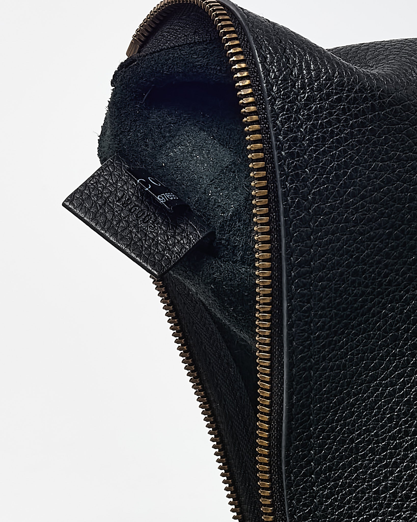 Gucci Black Leather Logo With Green & Red Web Portfolio Clutch