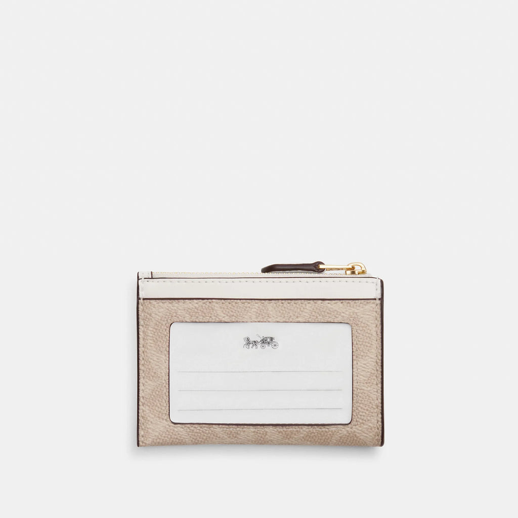 Coach Outlet Mini Skinny Id Case In Signature Canvas