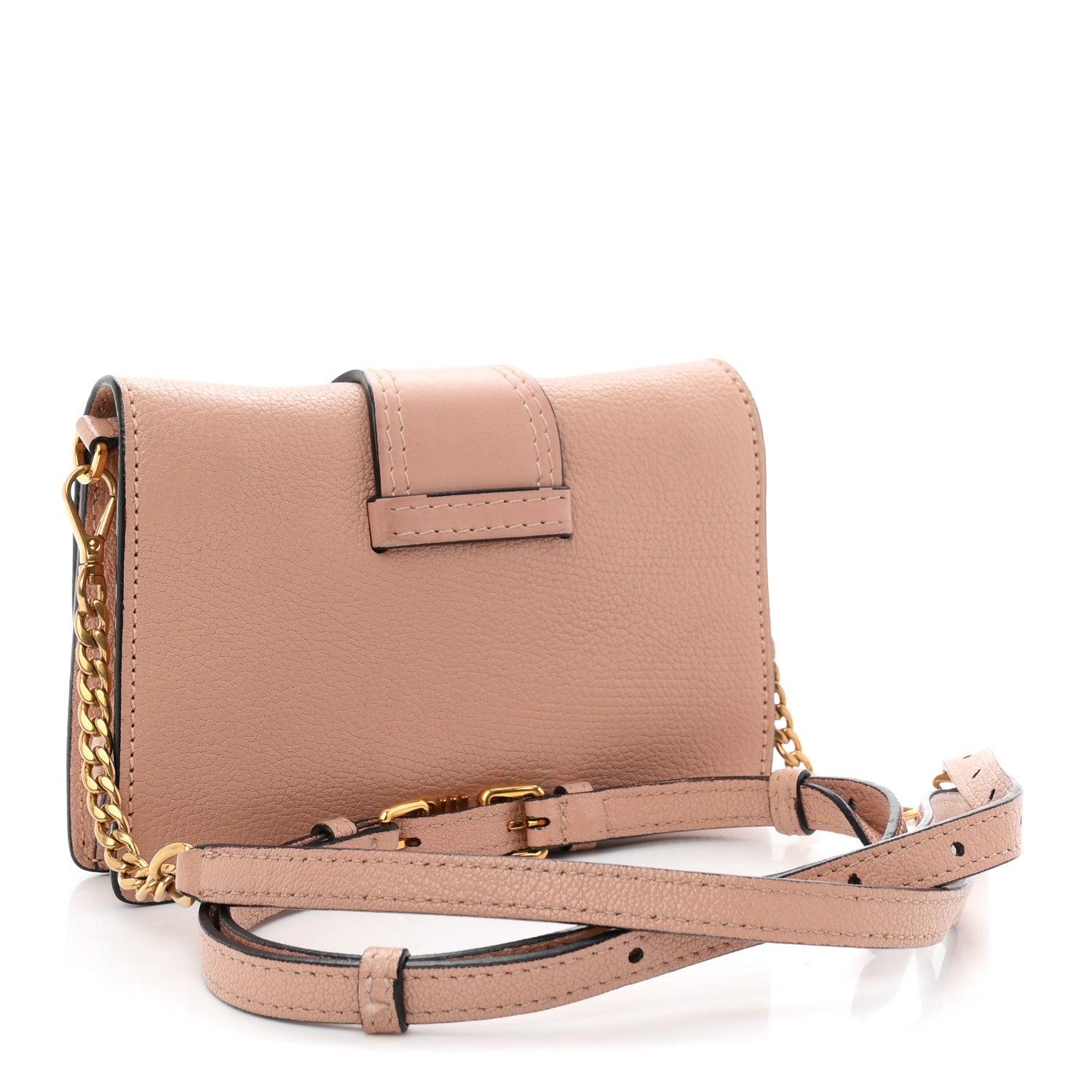 Goatskin Madras Soft Calfskin Crystal Pearl Embellished Shoulder Bag Orchidea
