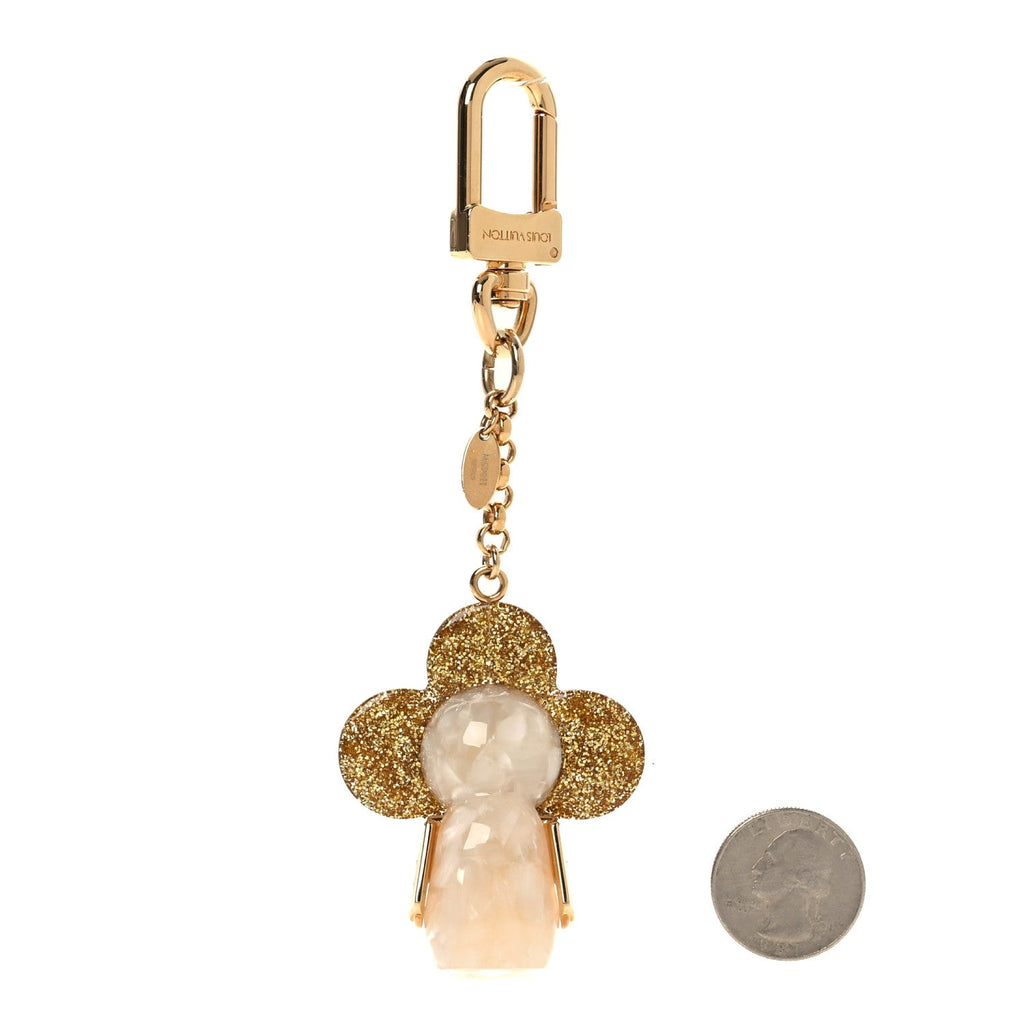 Strass Vivienne Porte Cles Charm Key Holder Gold