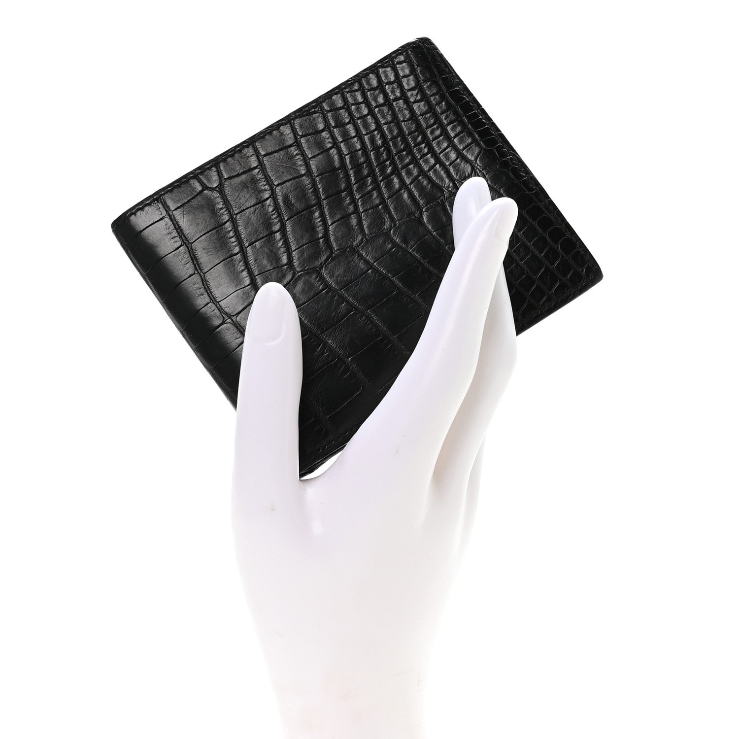 Matte Alligator MC2 Copernic Compact Wallet Black