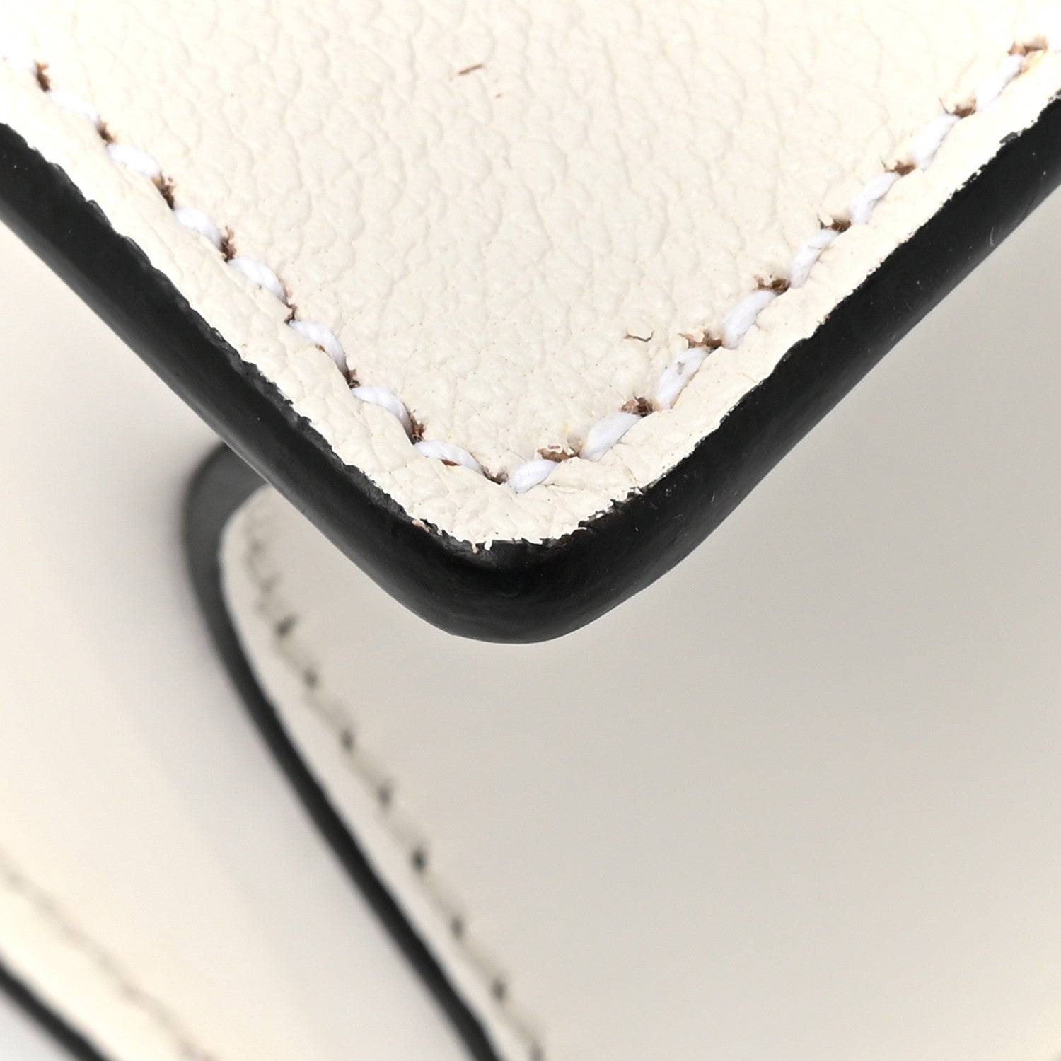 Goatskin Madras Soft Calf Crystal Embellished Shoulder Bag Bianco