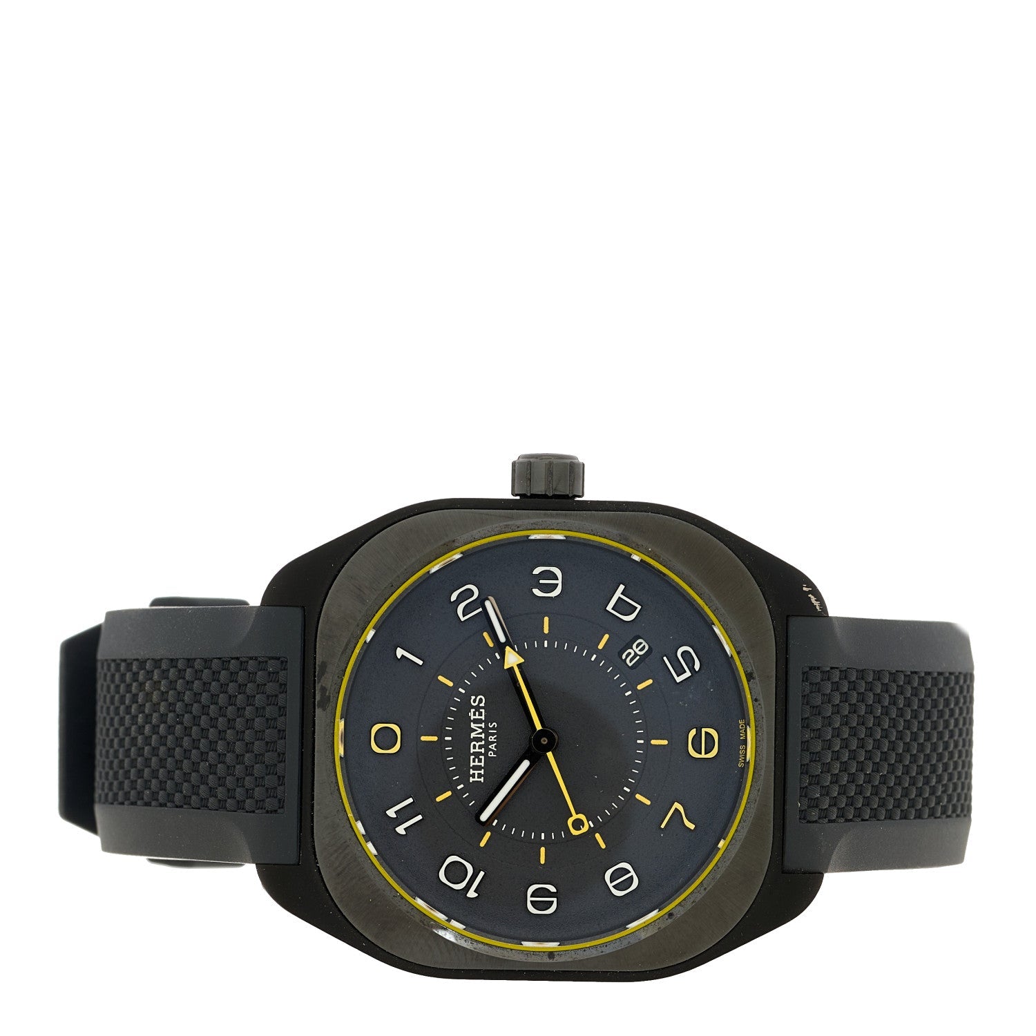 Graphene Nickel Rubber 39mm H08 Automatic Watch Noir