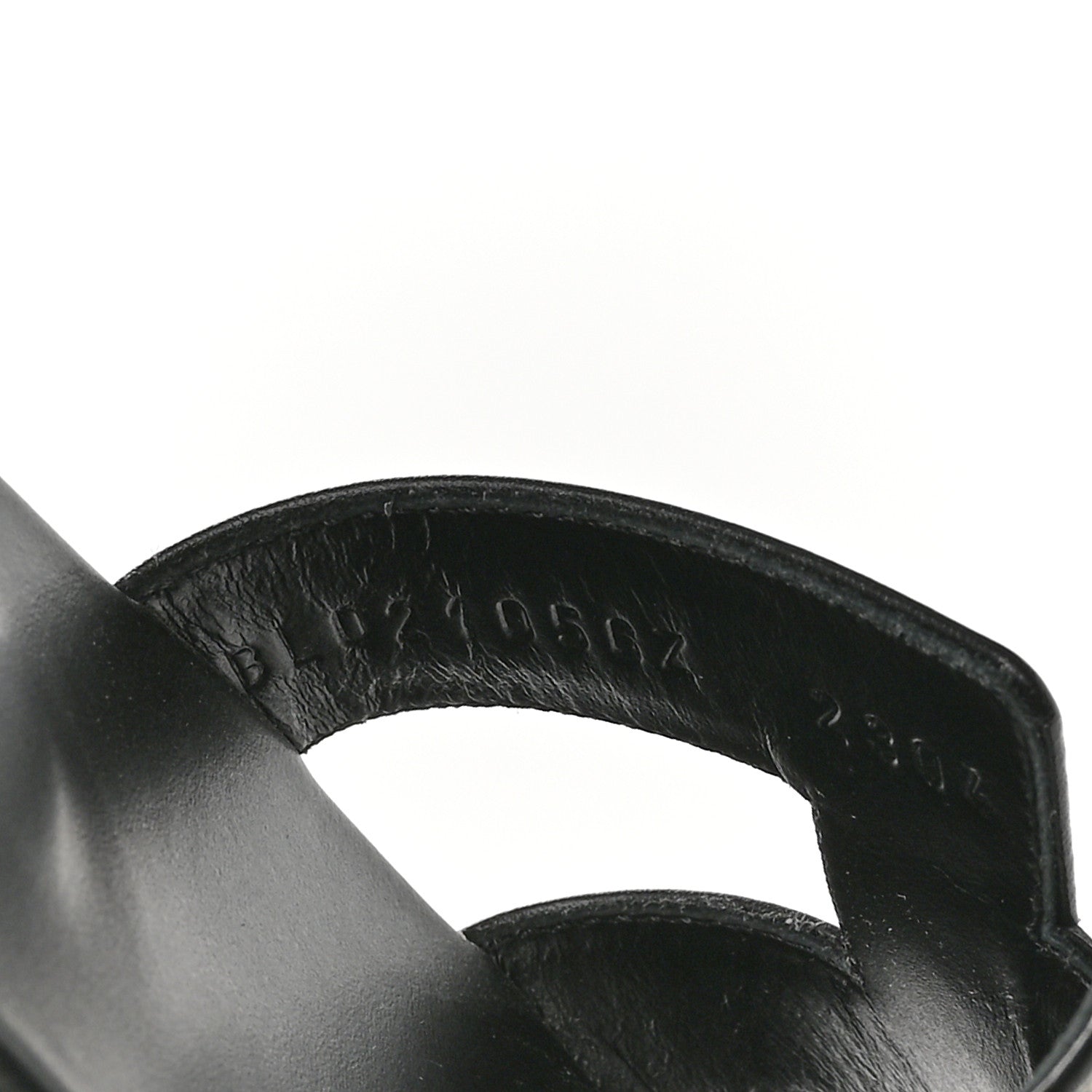 Box Calfskin Oran Sandals 36.5 Black