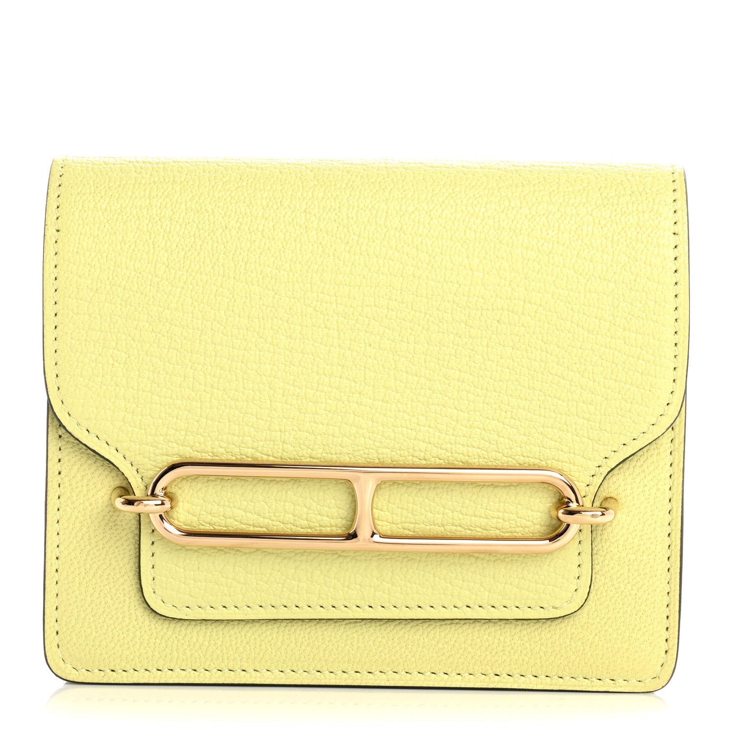 Chevre Mysore Roulis Slim Wallet Jaune Bourgeon