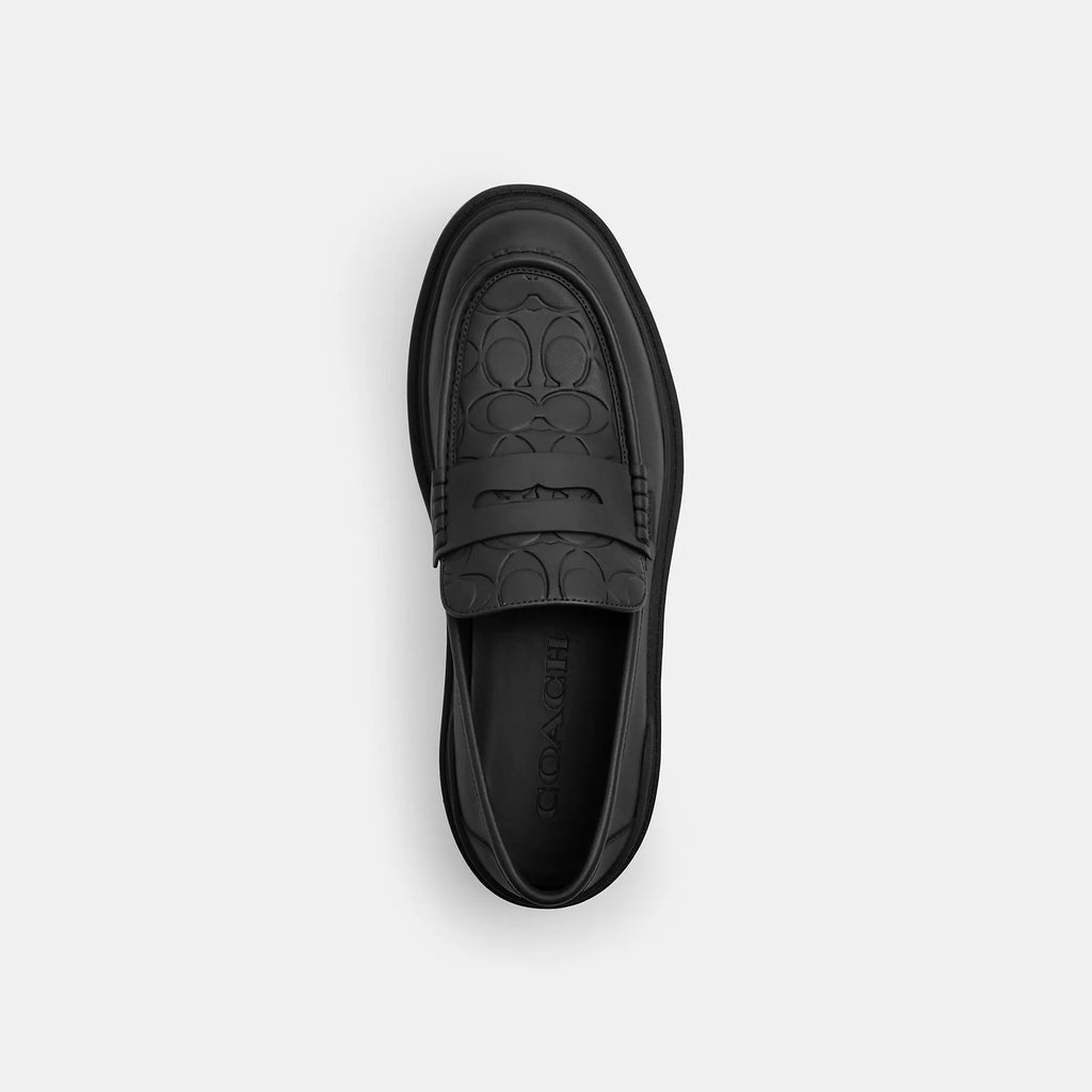 Coach Outlet Platform Loafer With Signature Print