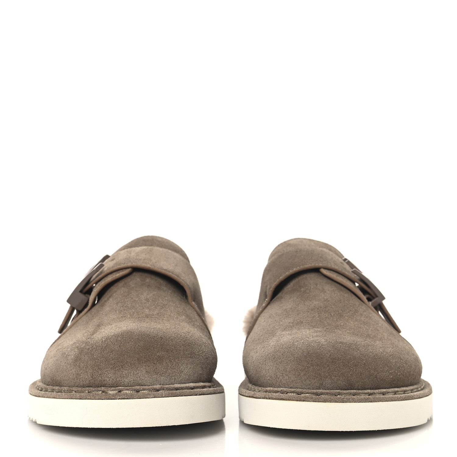 Monogram Fur LV Easy Mens Mule 6 Brown