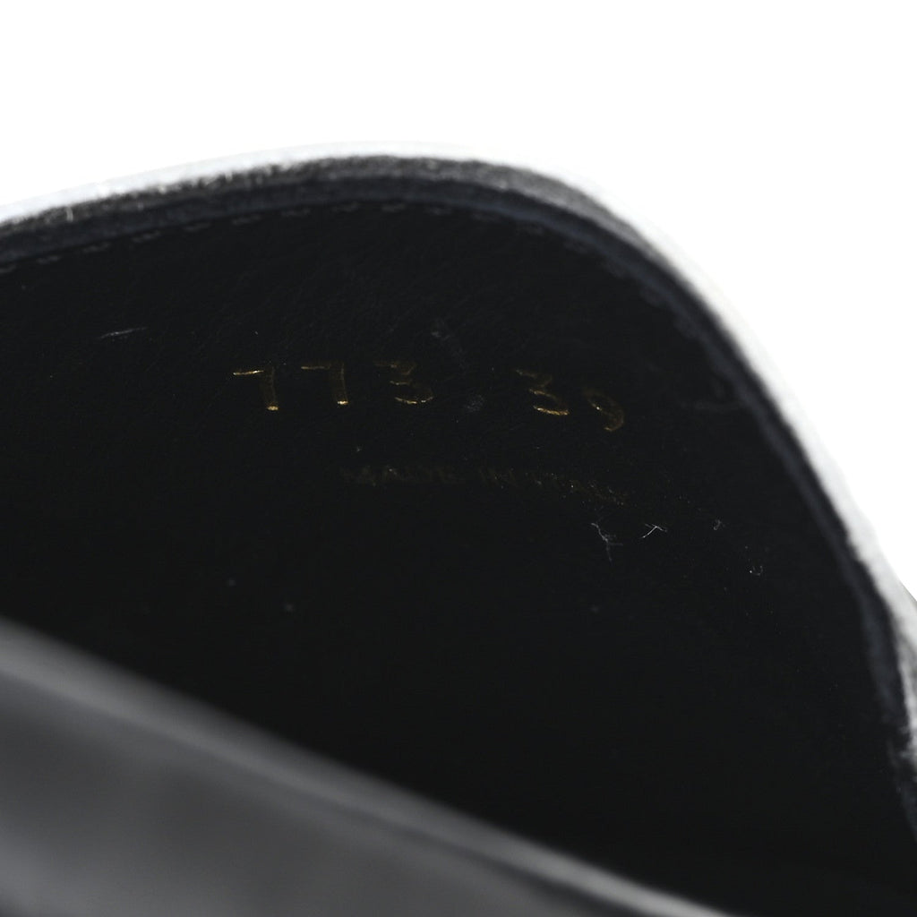 Spazzolato Penny Loafer 39 Black White