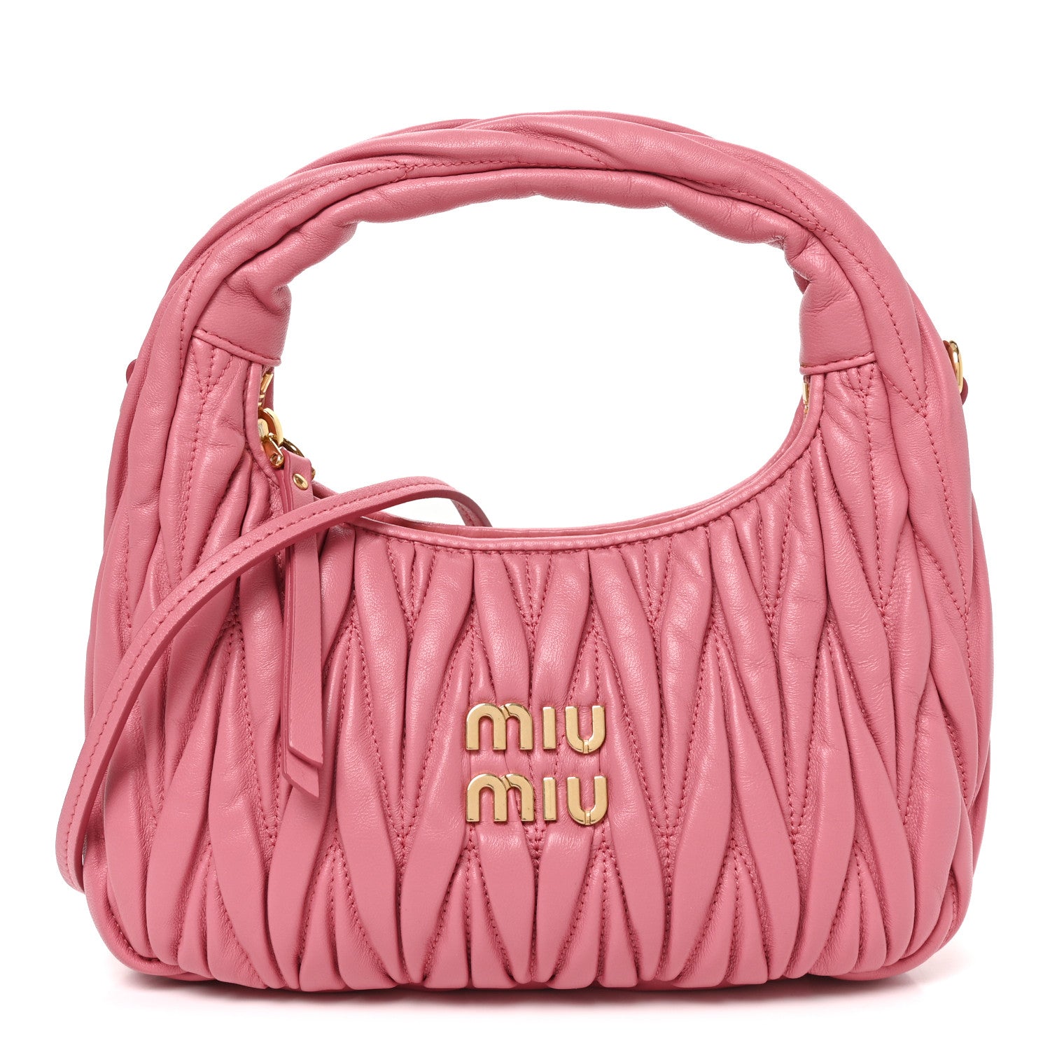 Nappa Matelasse Small Wander Hobo Pink