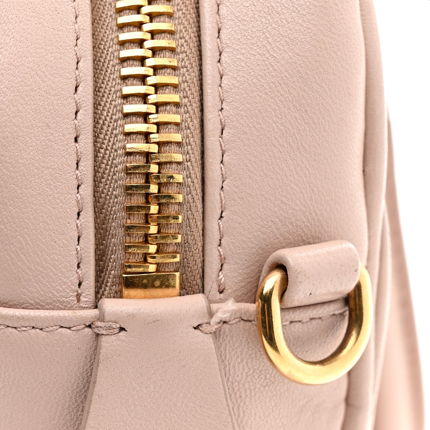 Nappa Matelasse Arcadie Top Handle Bag Cameo Powder Pink