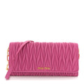 Nappa Matelasse Wallet On Chain Fuxia