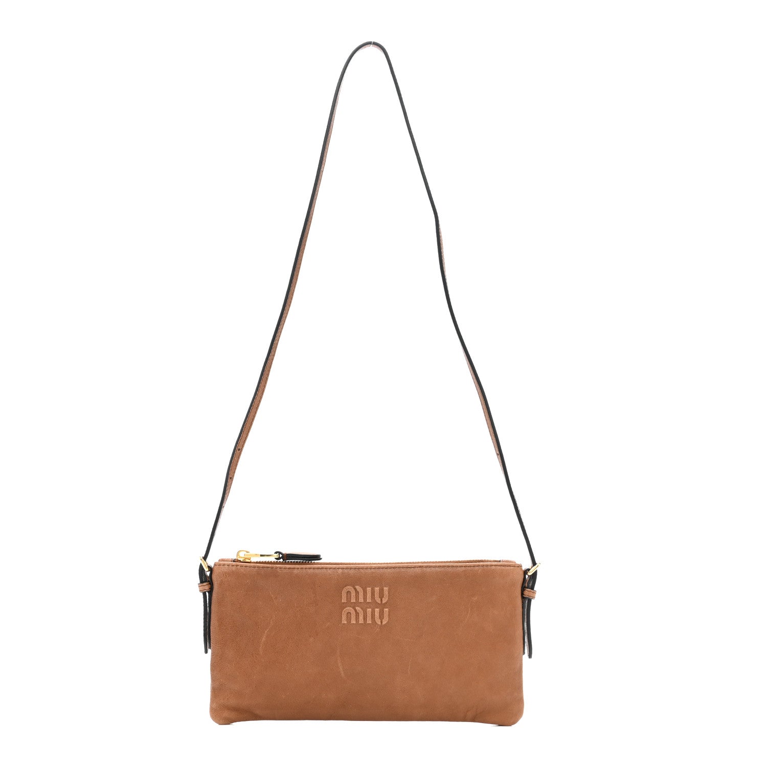 Nappa Aviator Mini Flat Pouch Rovere