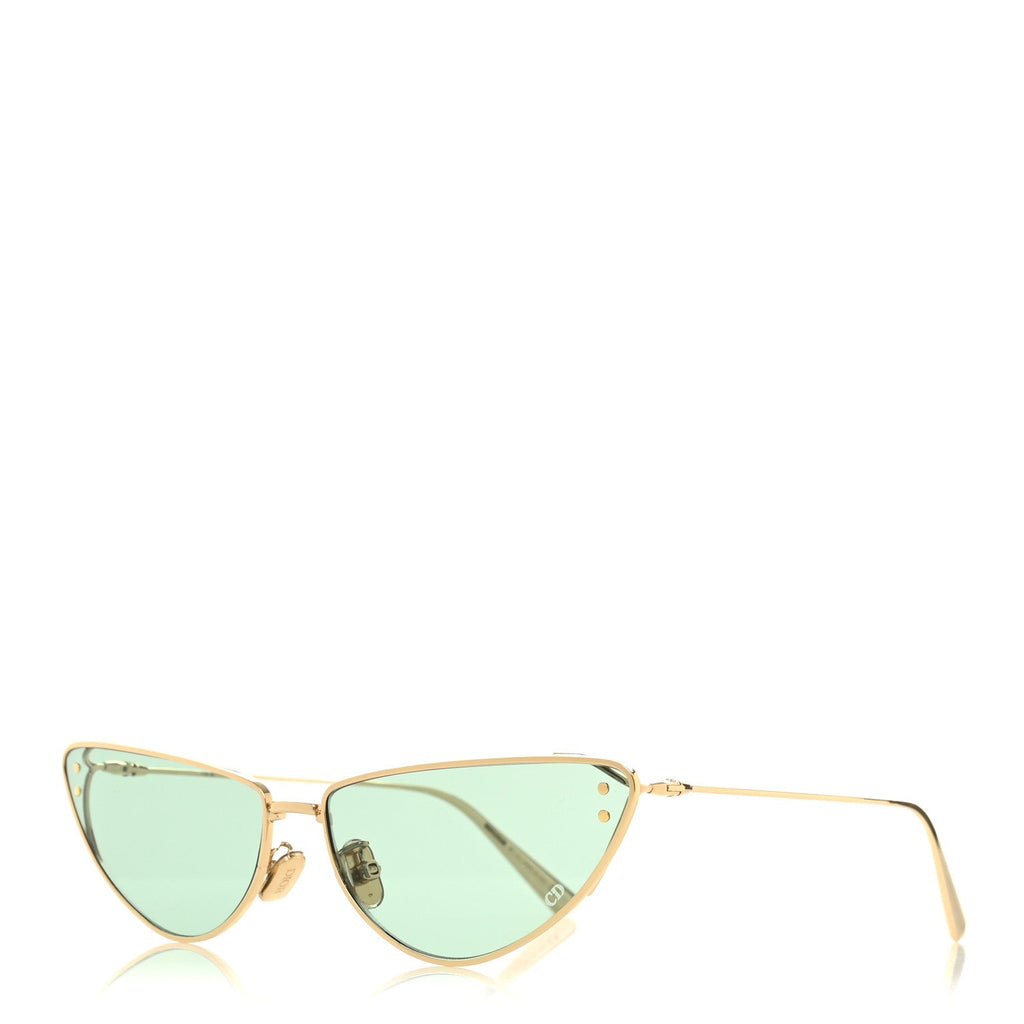 Metal MissDior B1U Butterfly Sunglasses Gold
