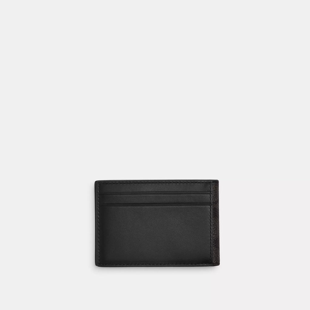 Coach Outlet Compact Billfold Wallet In Signature Canvas
