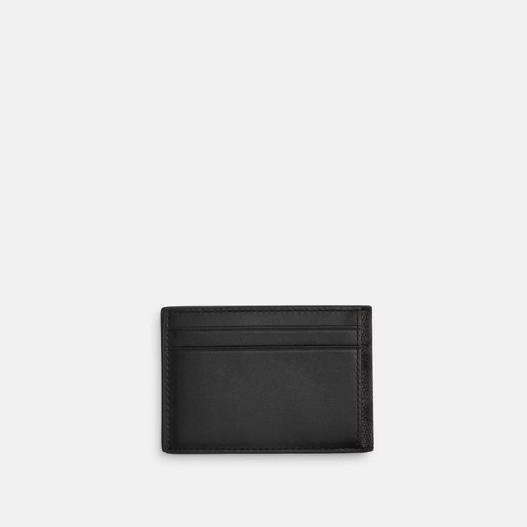 Coach Outlet Compact Billfold Wallet In Signature Canvas