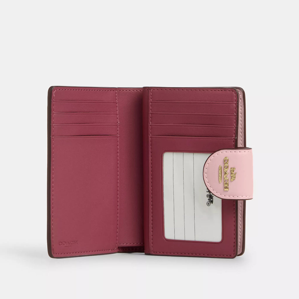 Coach Outlet Medium Corner Zip Wallet In Signature Canvas