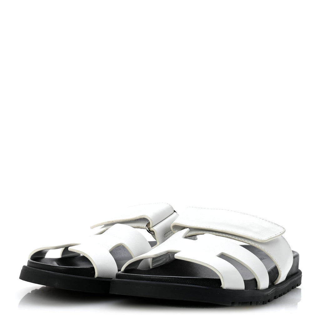 Calfskin Womens Chypre Sandals 36 White