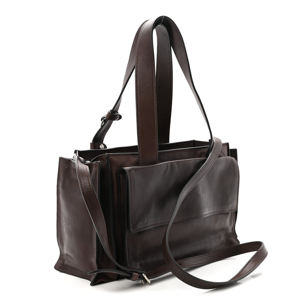 Nappa Utilitaire Shopping Tote Dark Brown