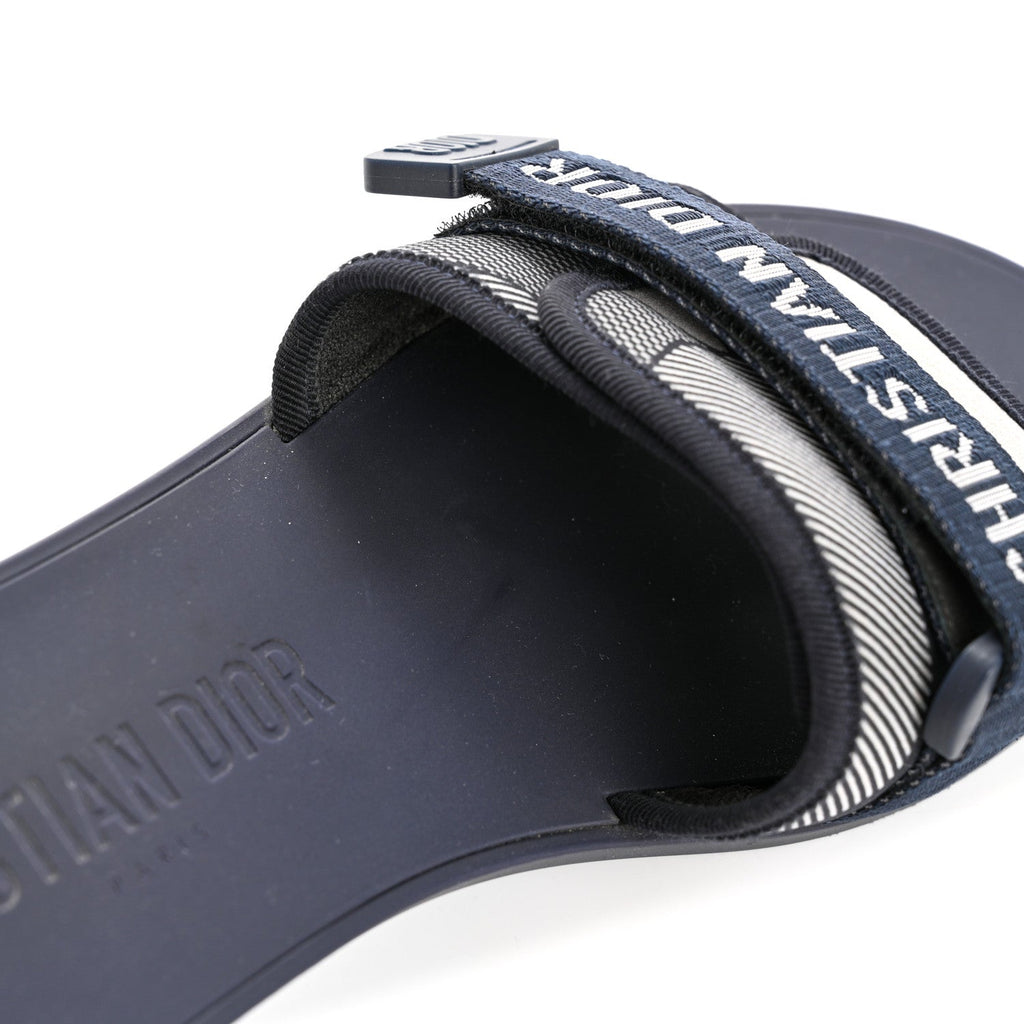 Technical Stretch Fabric Camouflage Dio(r)evolution Slide Sandals 41 Deep Blue