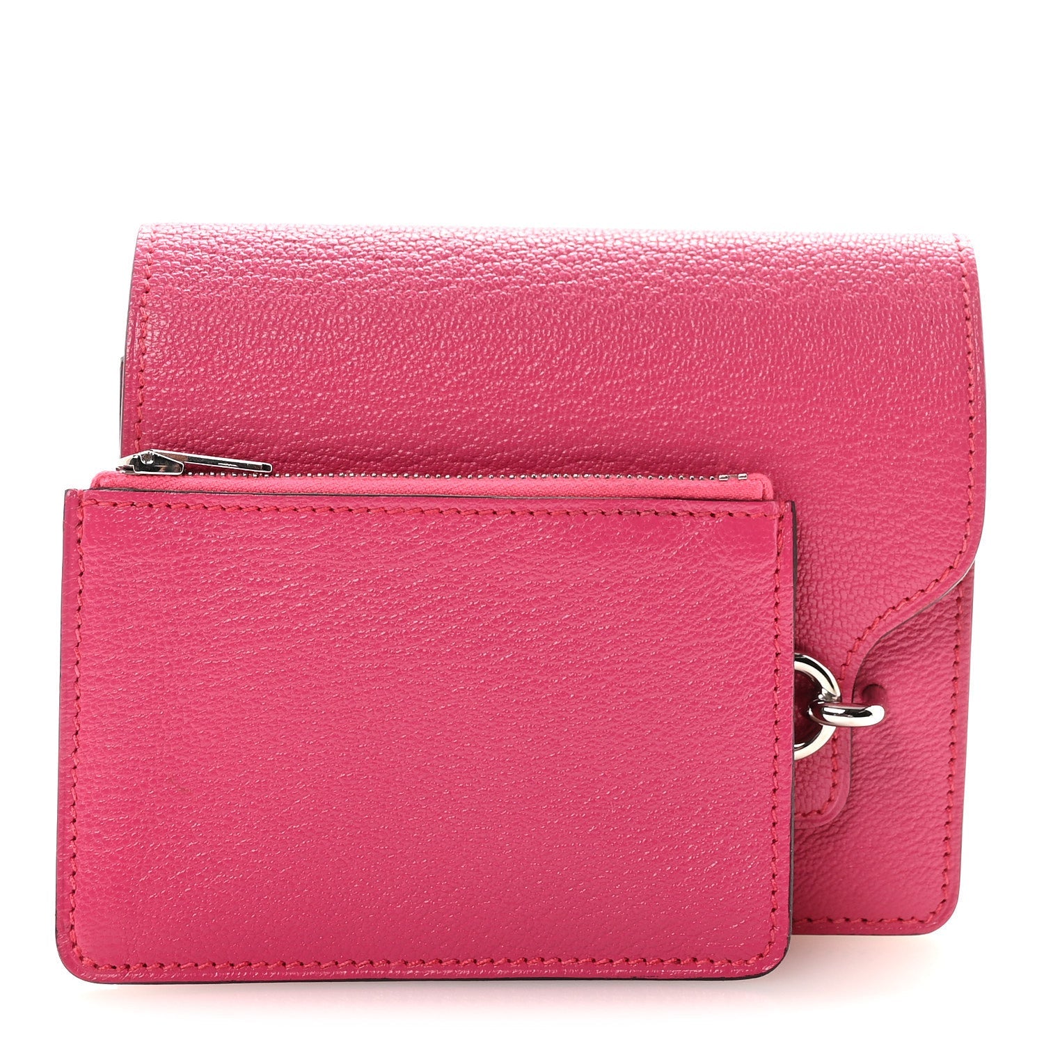 Chevre Mysore Roulis Slim Wallet Rose Shocking
