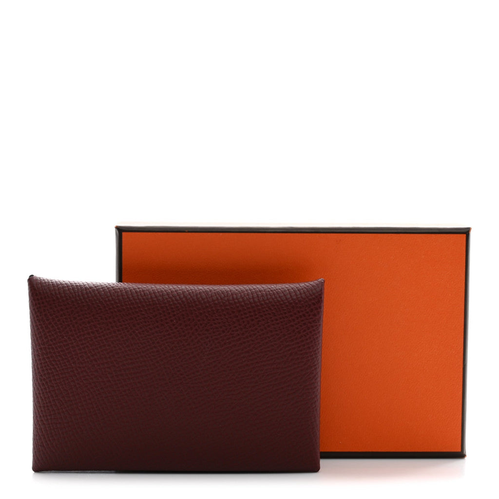 Epsom Calvi Card Case Rouge H