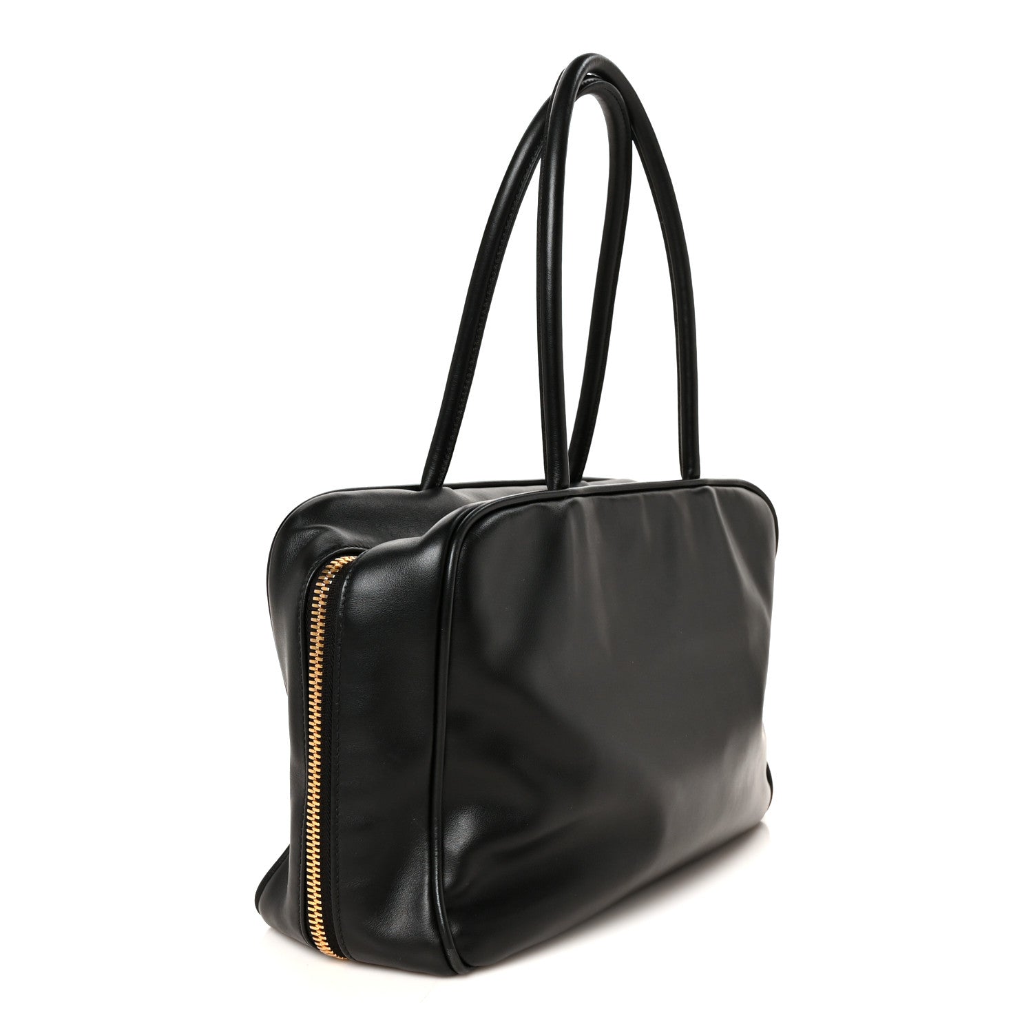 Soft Calf Softy Large Beau Top Handle Bag Black