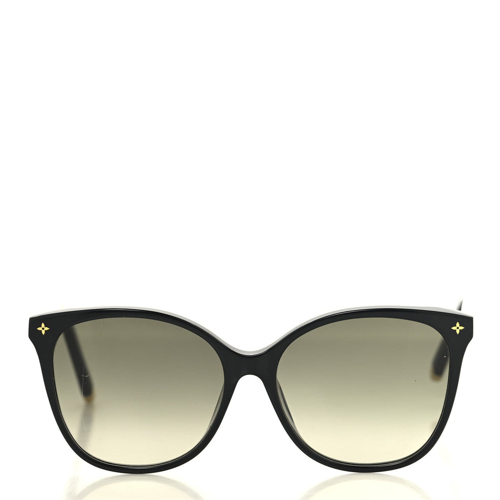 Acetate My Monogram Light Cat Eye Sunglasses Z1657E Black