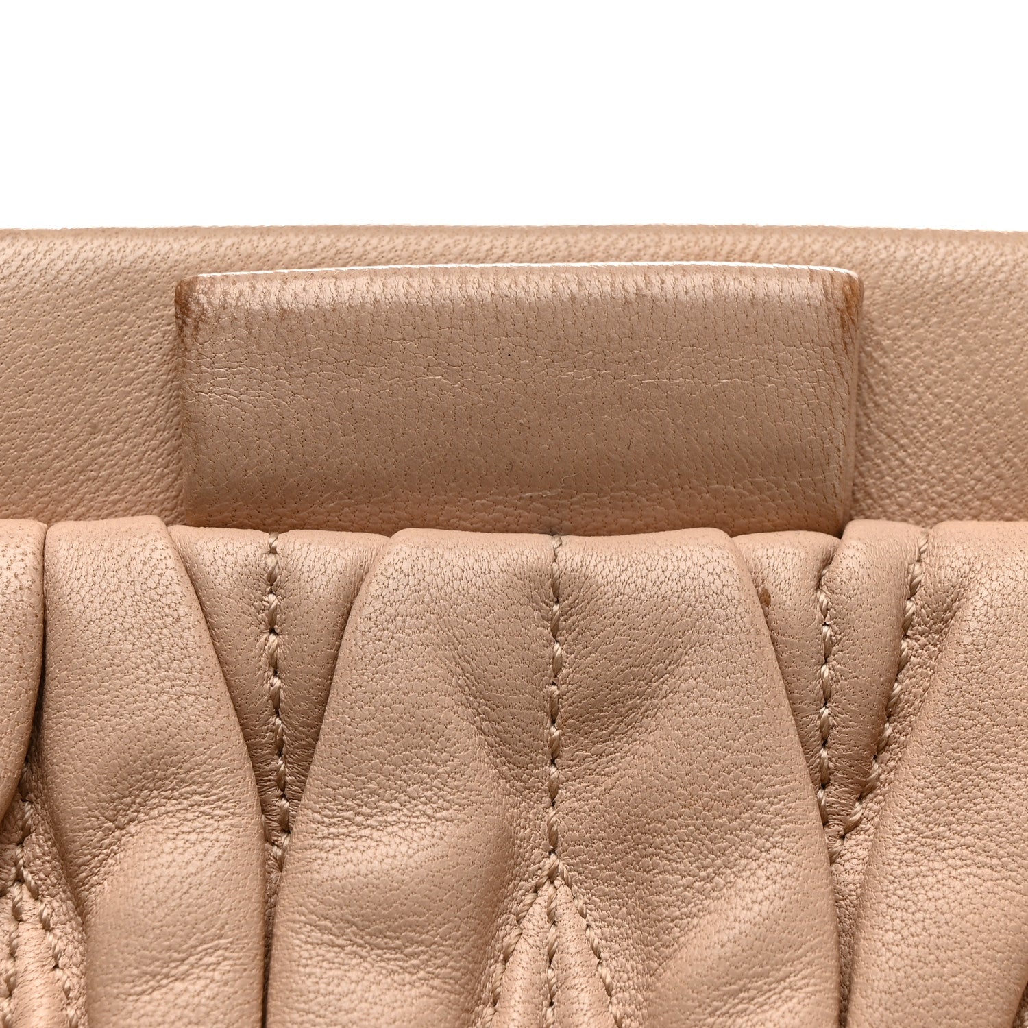 Nappa Matelasse Clutch Cammeo