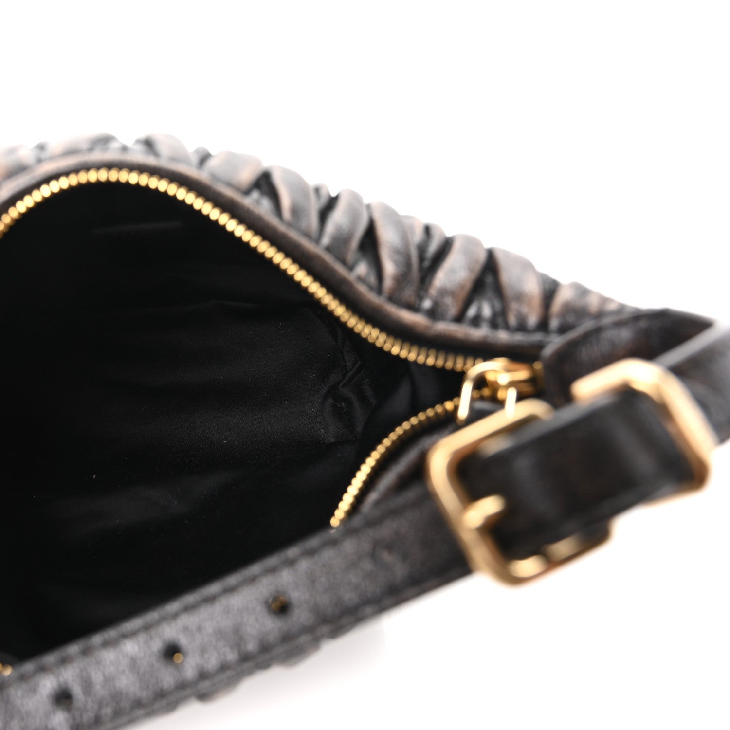 Nappa Matelasse Pouch Sabbia Caffe