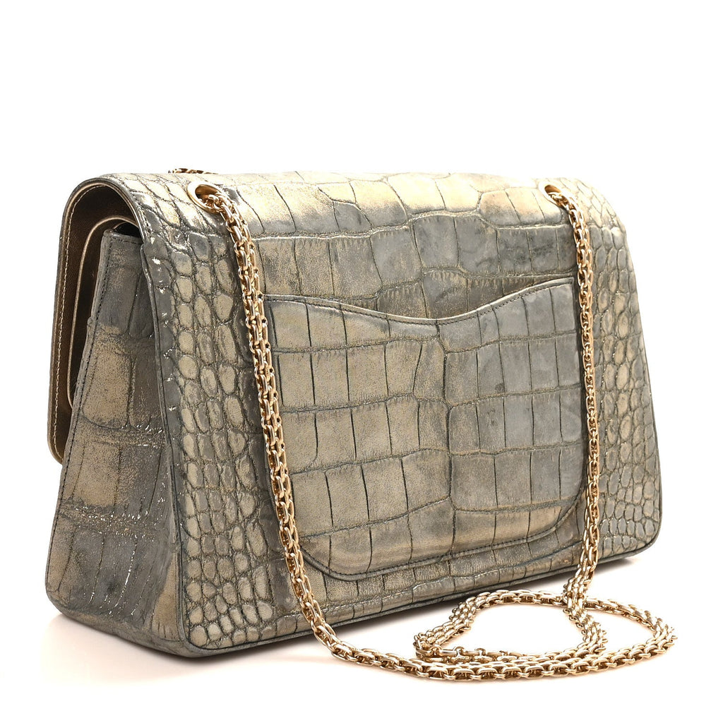 Metallic Alligator 2.55 Reissue 226 Flap Gold