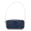 Calfskin Softy Mini Beau Contrast Top Handle Bag Bluette White