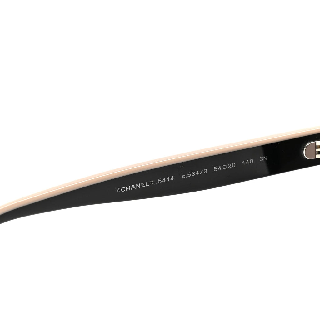 Acetate CC Butterfly Sunglasses 5414 Black Beige