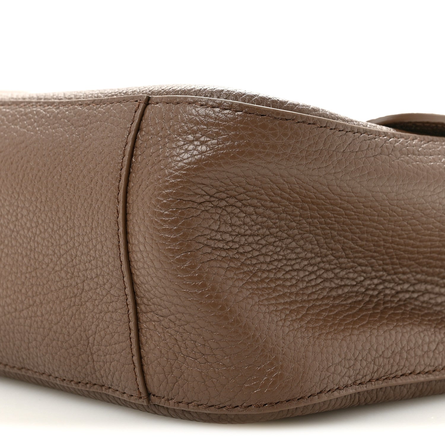 Grained Calfskin Small Souplissimo Maxi Flap Light Brown