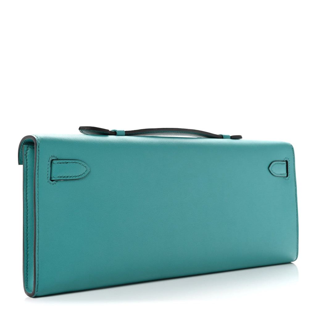 Swift Kelly Cut Clutch Pochette Vert Verone
