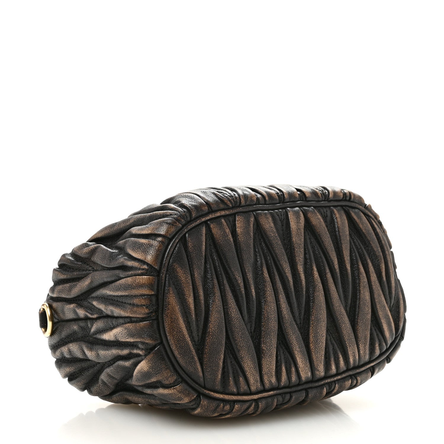 Nappa Matelasse Pouch Sand Coffee