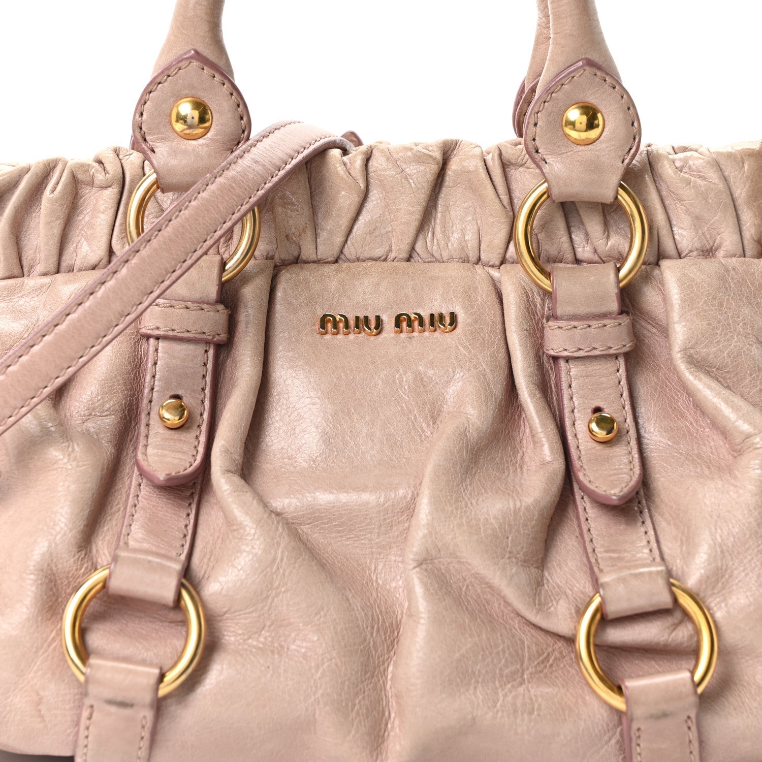 Vitello Shine Top Handle Satchel Mughetto