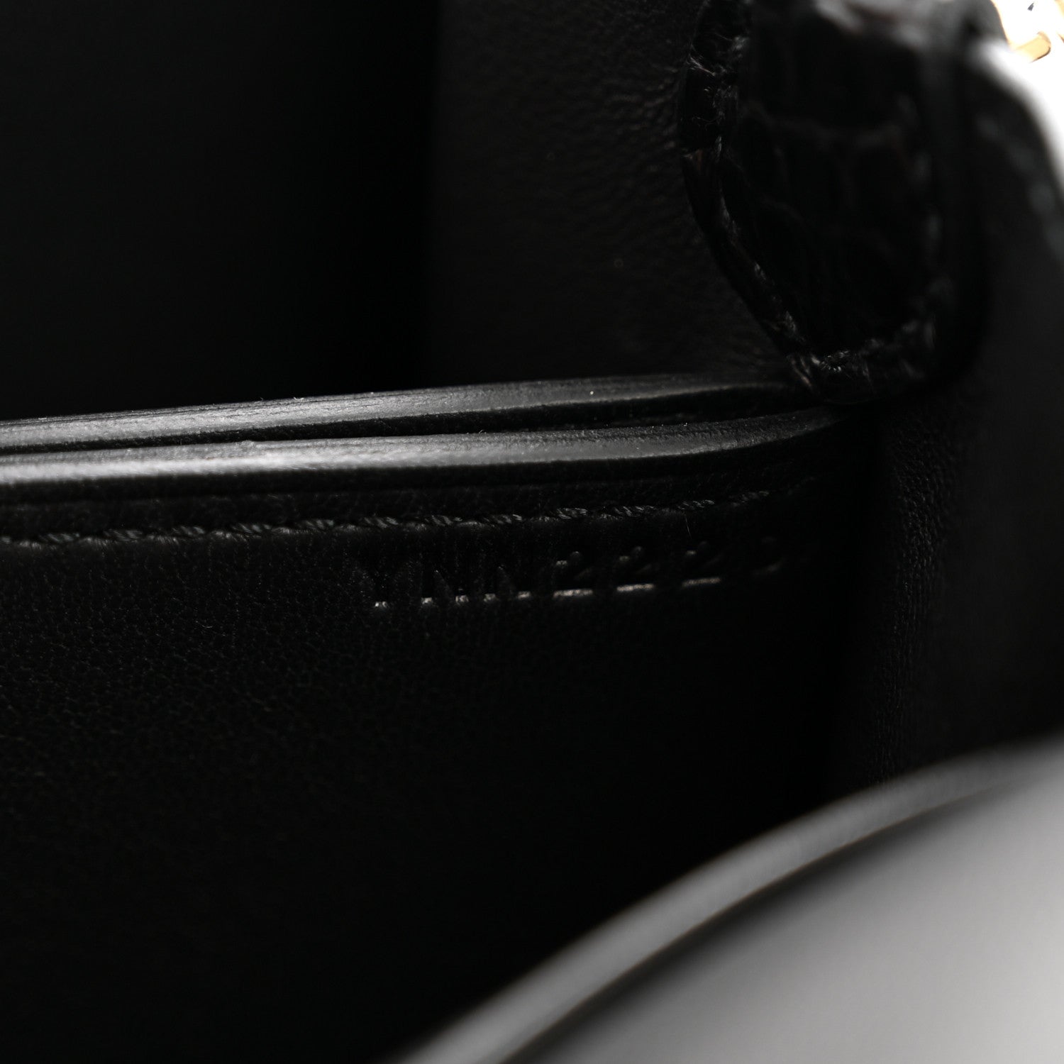 Matte Alligator Mini Sac Roulis Black
