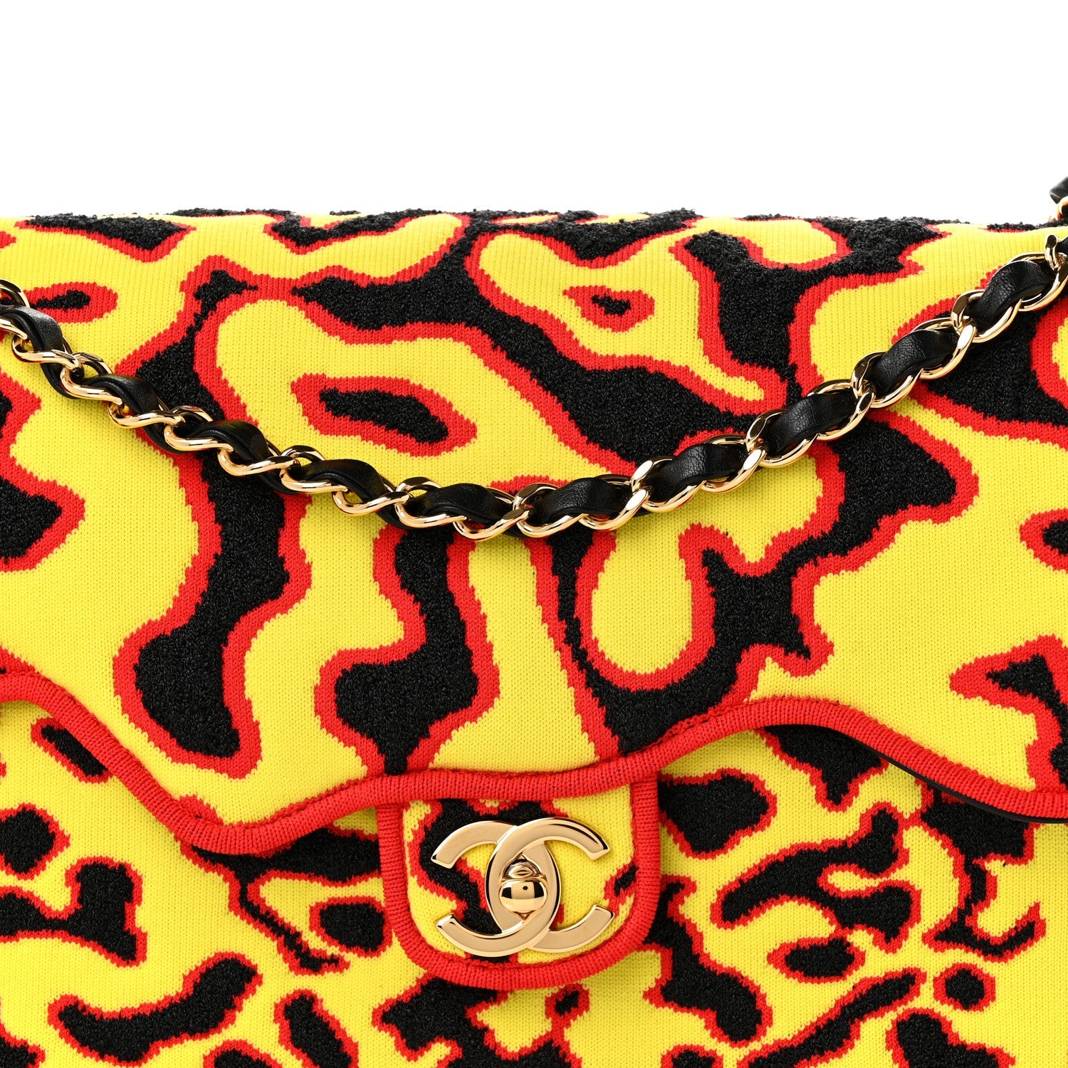 Mixed Fibers Magma Maxi Flap Yellow Black Red