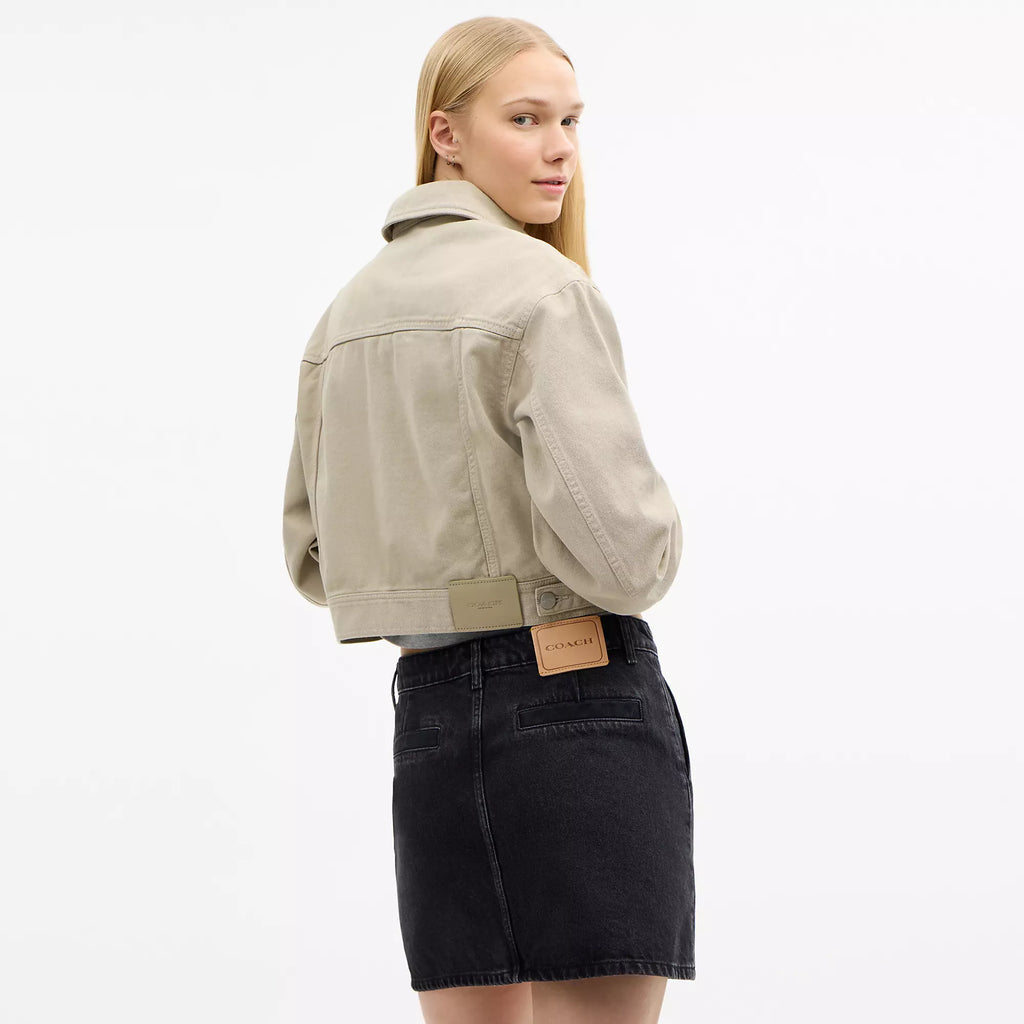 Coach Outlet Garment Dyed Denim Jacket