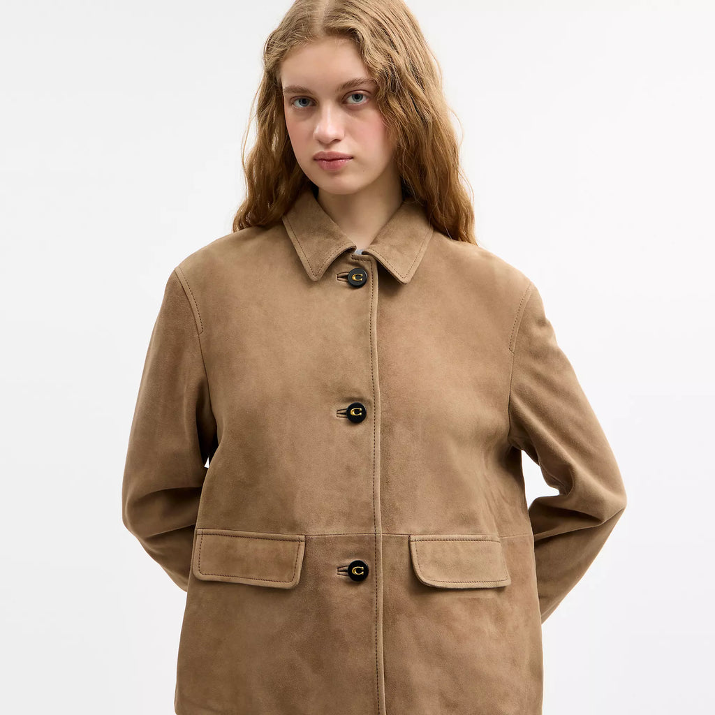 Coach Outlet Suede Coat