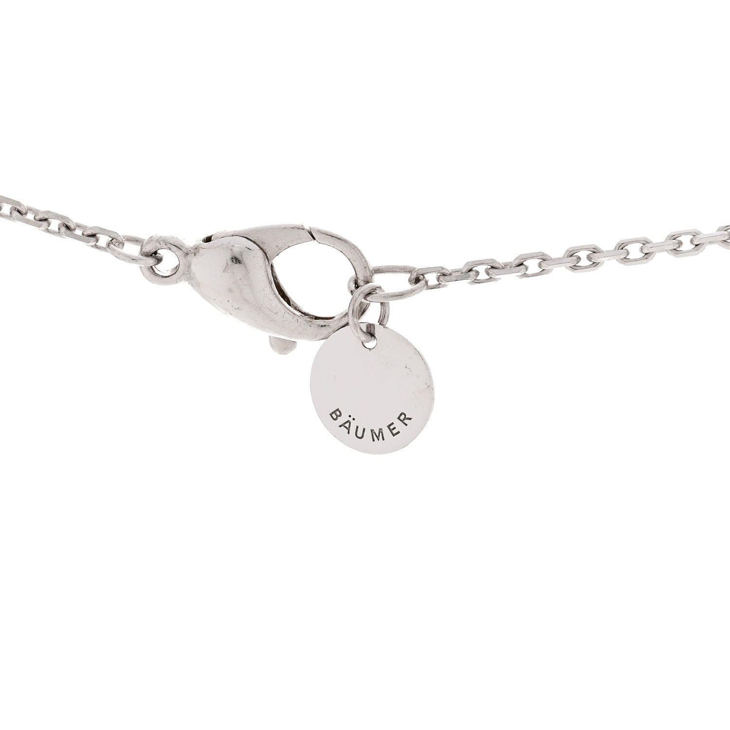 18K White Gold Diamond Ceramic Ultra Necklace Black