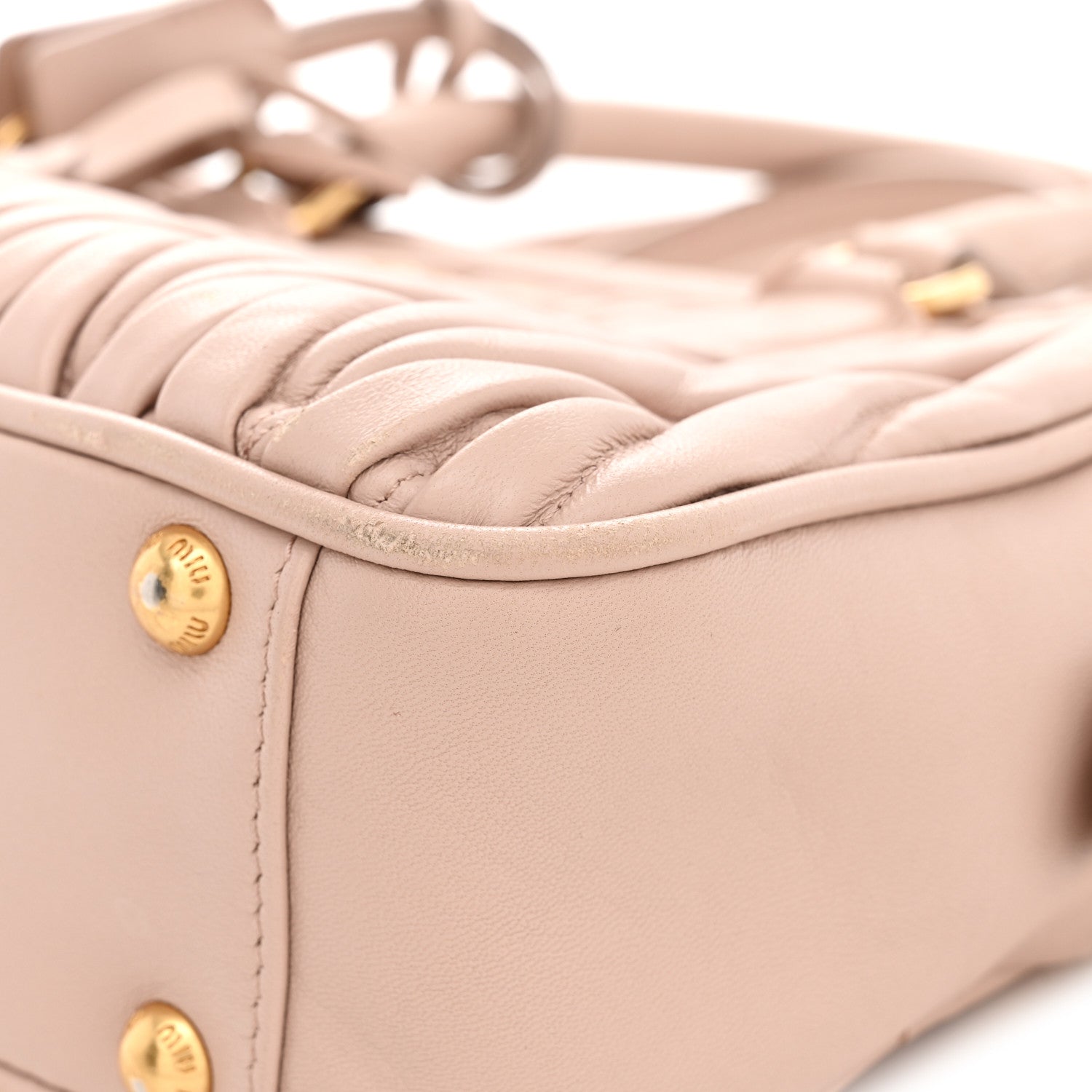 Nappa Matelasse Arcadie Top Handle Bag Cameo Powder Pink