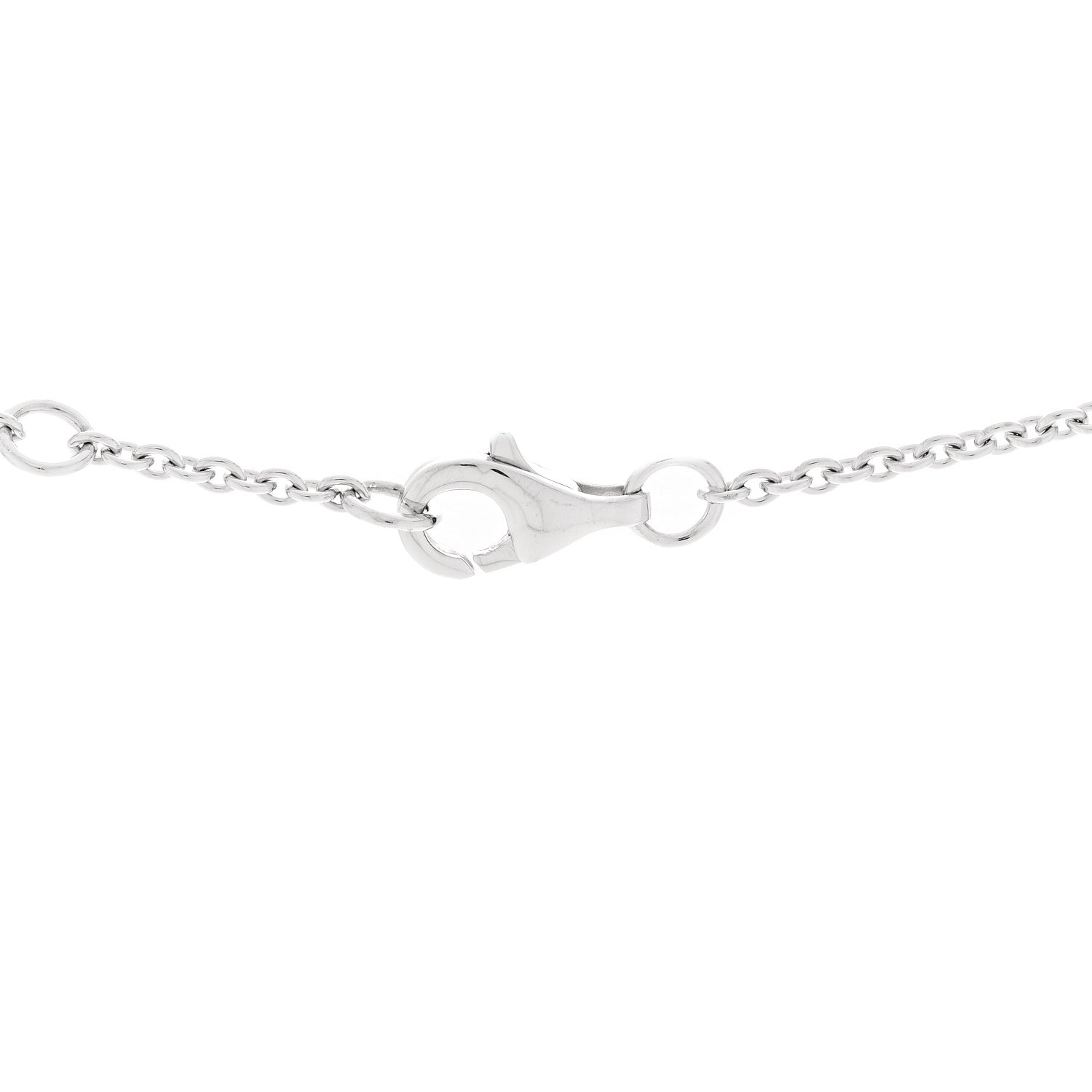 18K White Gold Diamond Camelia Precieux Necklace
