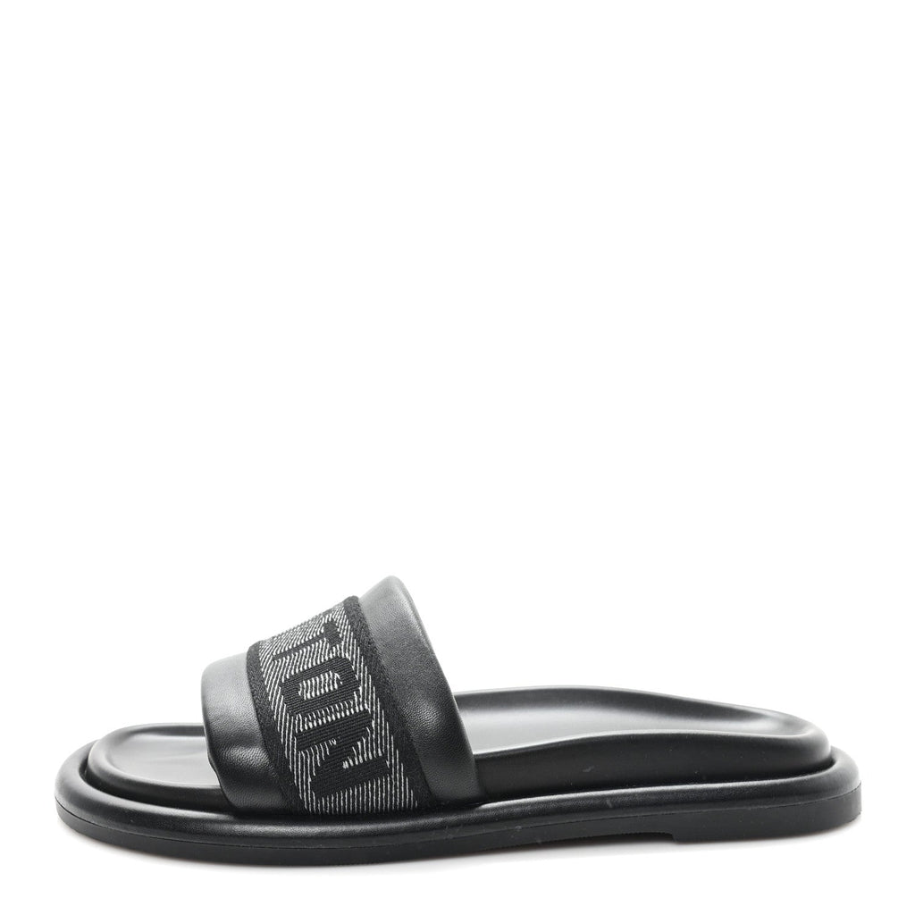Logo Slide Sandals 39 Black