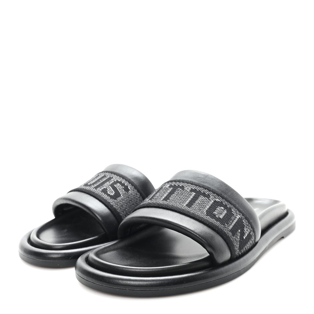 Logo Slide Sandals 39 Black
