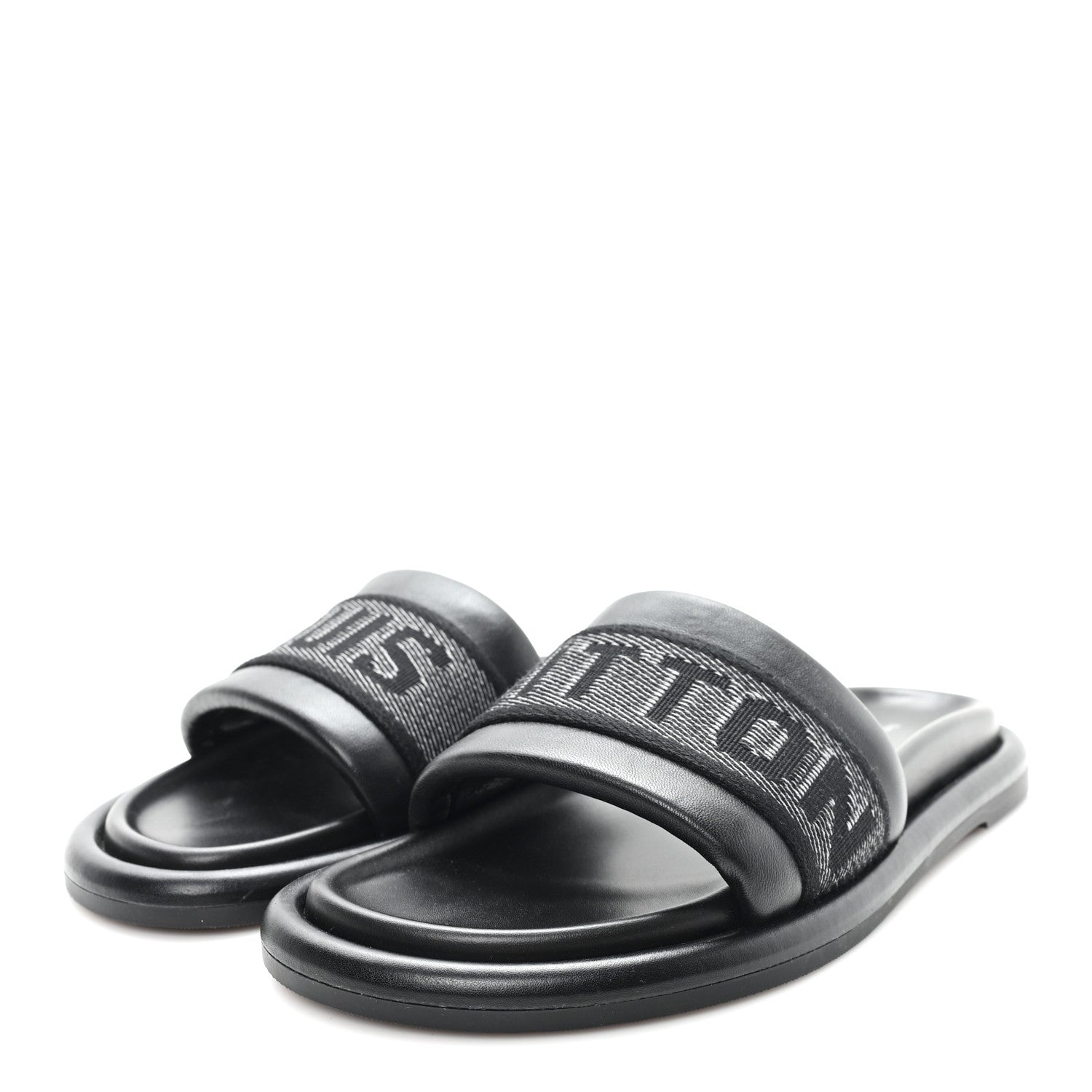 Logo Slide Sandals 39 Black