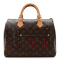Monogram Perforated Speedy 30 Fuchsia
