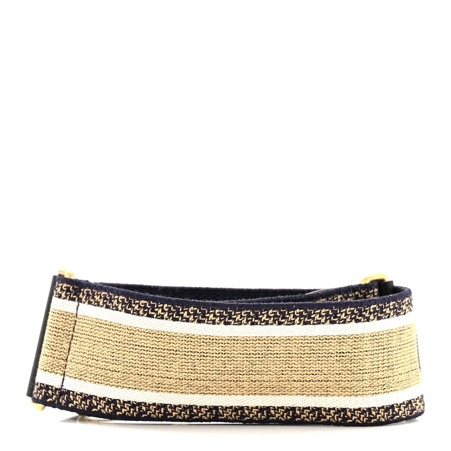 Canvas Embroidered Shoulder Strap Chocolate Multicolor