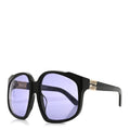 Acetate Square Sunglasses SMU A07 Black Violet